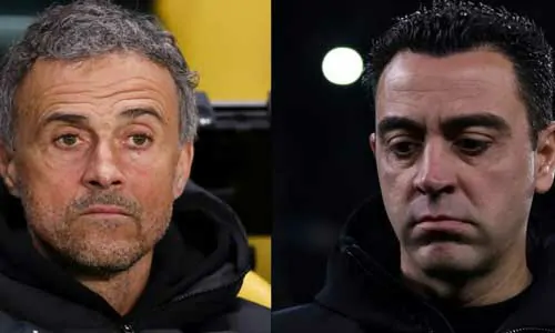 لويس إنريكي ينتقد تشافي بسبب أسلوب لعب برشلونة